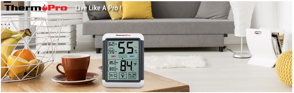 ThermoPro Indoor Thermometer and Humidity Gauge 