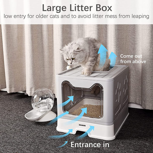 Large Foldable Cat Litter Box jpg 1