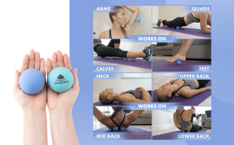Acupoint Physical Massage Therapy Ball Set 3