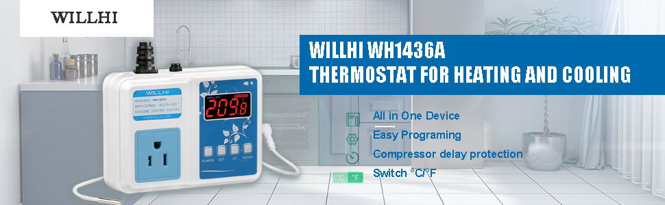 WILLHI WH1436A Digital Temperature Controller