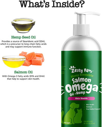 Zesty Paws Salmon Omega Hemp Oil 2
