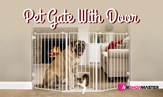 pet gate with door min