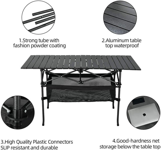 portable folding camping table 13