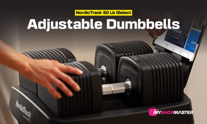 NordicTrack 50 Lb iSelect Adjustable Dumbbells min 1